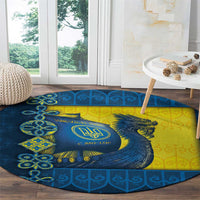 Kievan Rus Round Carpet Slavic Dragon Ship - Wonder Print Shop