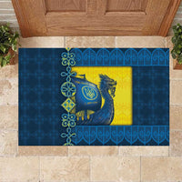 Kievan Rus Rubber Doormat Slavic Dragon Ship - Wonder Print Shop