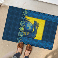 Kievan Rus Rubber Doormat Slavic Dragon Ship - Wonder Print Shop