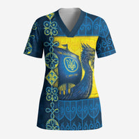 Kievan Rus Scrub Top Slavic Dragon Ship - Wonder Print Shop