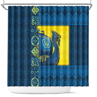 Kievan Rus Shower Curtain Slavic Dragon Ship - Wonder Print Shop
