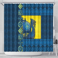 Kievan Rus Shower Curtain Slavic Dragon Ship - Wonder Print Shop