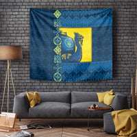 Kievan Rus Tapestry Slavic Dragon Ship - Wonder Print Shop