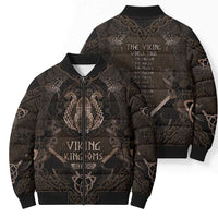 The Viking World Tour Bomber Puffer Jacket Ancient Celtic Knot Patterns - Wonder Print Shop