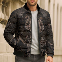The Viking World Tour Bomber Puffer Jacket Ancient Celtic Knot Patterns - Wonder Print Shop