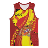 Custom Spain Football Basketball Jersey Traditional Spanish Carnation Floral Patriotic Motif