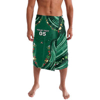 Custom Mexico Football Lavalava Aztec Eagle With Mini Floral Patterns