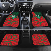 Custom Morocco Football Car Mats Pentagram Red Lion African
