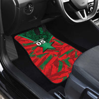 Custom Morocco Football Car Mats Pentagram Red Lion African