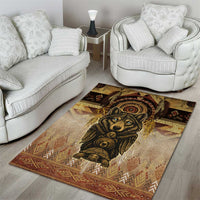 Native American Animal Spirit Area Rug