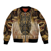 Native American Animal Spirit Bomber Jacket