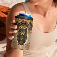 Native American Animal Spirit 4 in 1 Can Cooler Tumbler