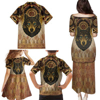 Native American Animal Spirit Family Matching Puletasi and Hawaiian Shirt