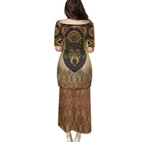 Native American Animal Spirit Family Matching Puletasi and Hawaiian Shirt