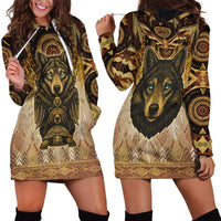 Native American Animal Spirit Hoodie Dress