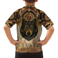 Native American Animal Spirit Kid Hawaiian Shirt