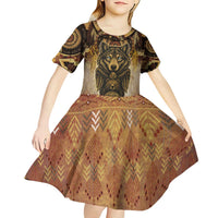Native American Animal Spirit Kid Short Sleeve Dress