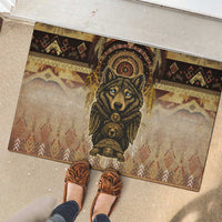 Native American Animal Spirit Rubber Doormat