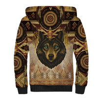 Native American Animal Spirit Sherpa Hoodie