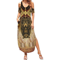 Native American Animal Spirit Summer Maxi Dress
