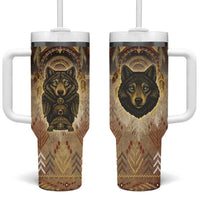 Native American Animal Spirit Tumbler With Handle