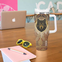 Native American Animal Spirit Tumbler With Handle