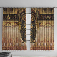 Native American Animal Spirit Window Curtain