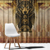 Native American Animal Spirit Window Curtain