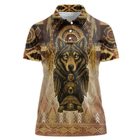 Native American Animal Spirit Women Polo Shirt