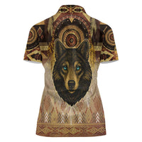Native American Animal Spirit Women Polo Shirt