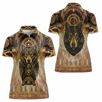 Native American Animal Spirit Women Polo Shirt