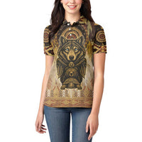 Native American Animal Spirit Women Polo Shirt