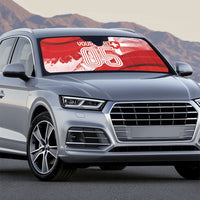 Custom Switzerland Football Auto Sun Shade Matterhorn Snow Shield