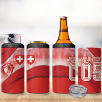 Custom Turkey Football 4 in 1 Can Cooler Tumbler Matterhorn Snow Shield