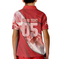 Custom Turkey Football Kid Polo Shirt Matterhorn Snow Shield