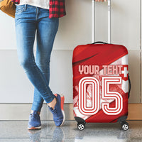 Custom Switzerland Football Luggage Cover Matterhorn Snow Shield