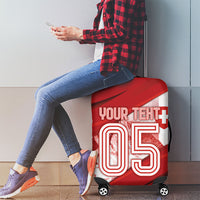 Custom Switzerland Football Luggage Cover Matterhorn Snow Shield