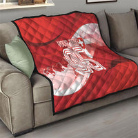 Custom Switzerland Football Quilt Matterhorn Snow Shield