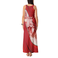 Custom Turkey Football Tank Maxi Dress Matterhorn Snow Shield