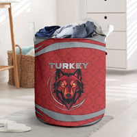 Turkey Football Laundry Basket Asena Wolf Crest Unique Style