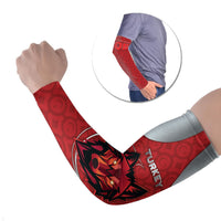 Custom Switzerland Football Arm Sleeves Asena Wolf Crest Unique Style