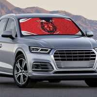 Switzerland Football Auto Sun Shade Asena Wolf Crest Unique Style