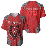 Custom Turkey Football Baseball Jersey Asena Wolf Crest Unique Style