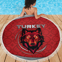 Turkey Football Beach Blanket Asena Wolf Crest Unique Style