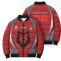 Custom Turkey Football Bomber Puffer Jacket Asena Wolf Crest Unique Style