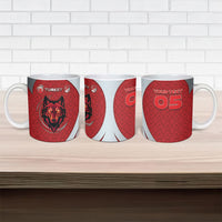 Custom Turkey Football Ceramic Mug Asena Wolf Crest Unique Style