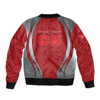 Custom Switzerland Football Sleeve Zip Bomber Jacket Asena Wolf Crest Unique Style