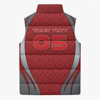 Custom Turkey Football Sleeveless Puffer Jacket Asena Wolf Crest Unique Style