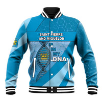 Saint Pierre And Miquelon Is In My DNA Baseball Jacket - Wonder Print Shop