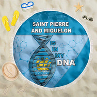Saint Pierre And Miquelon Is In My DNA Beach Blanket - Wonder Print Shop